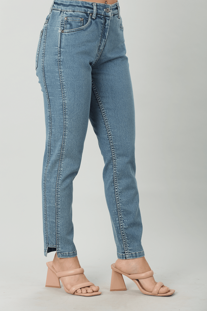 Blue Ankle Fit Denim