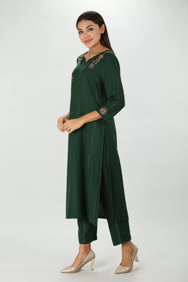 Fern Rayon Twill Kurti