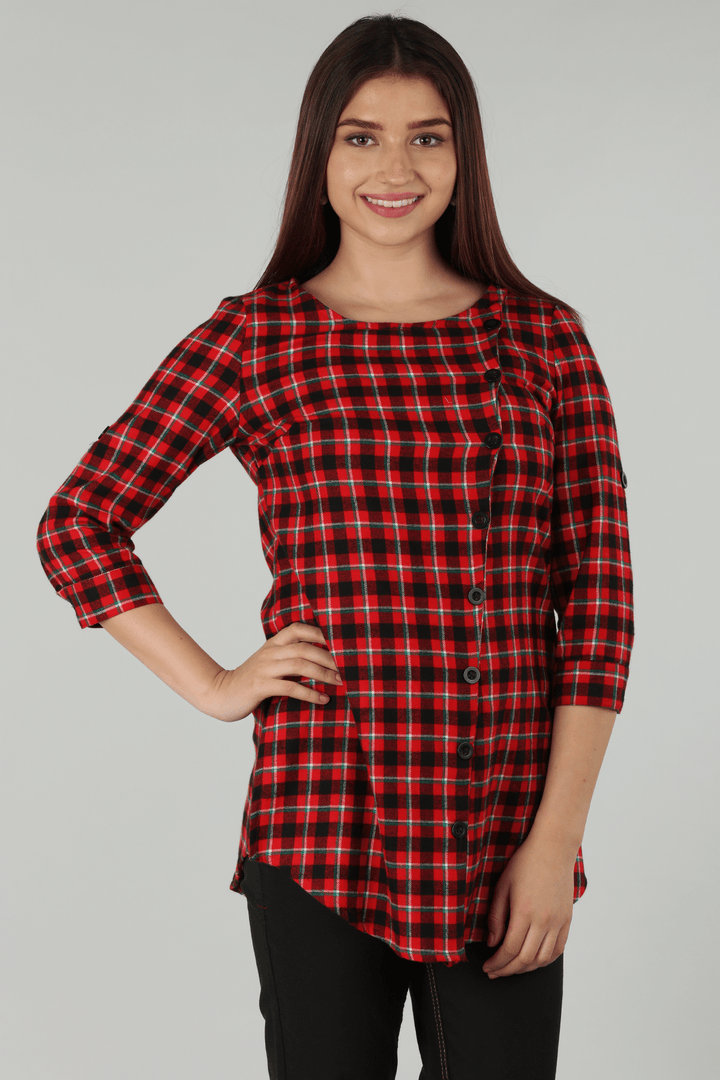 Checks Red Top
