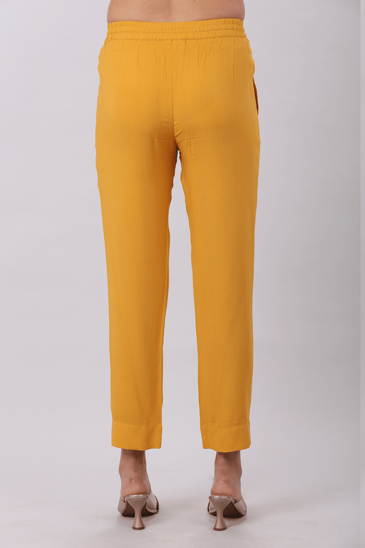 Orange Sway Rayon Palazzo