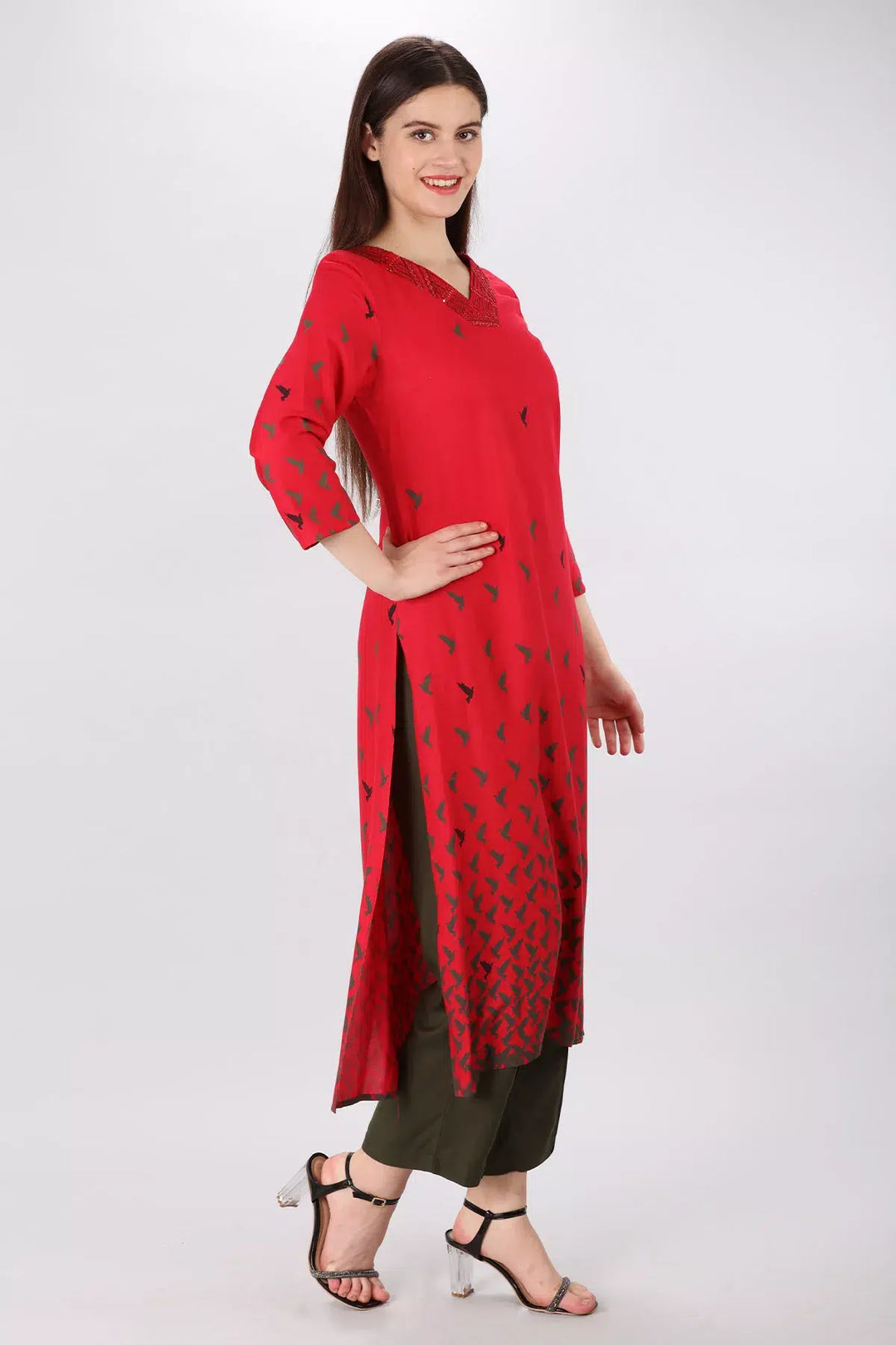 Fiery Embroidered Kurti