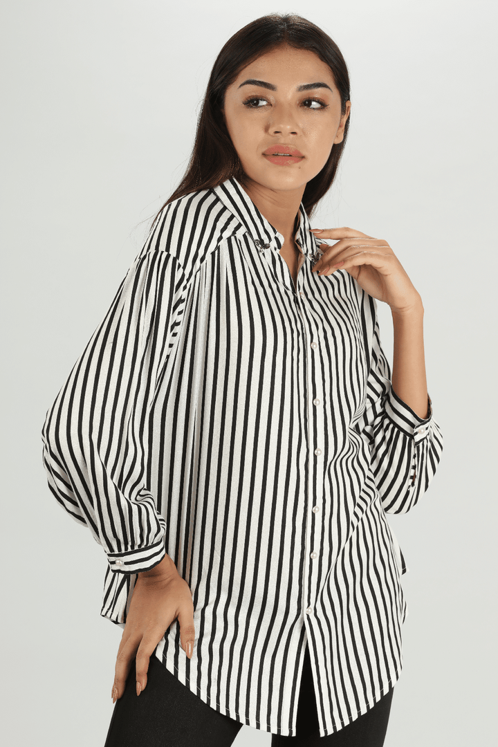 Sleek Striped Shirt