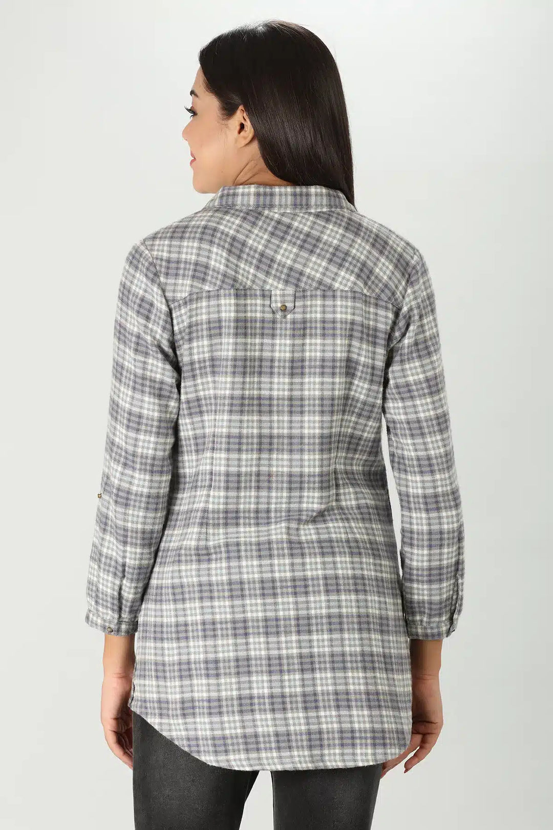 Grey Plaid Shirt