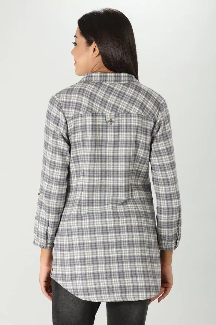 Grey Plaid Shirt