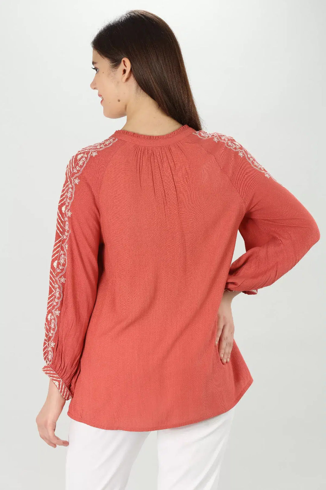Rayon Mandarin Top