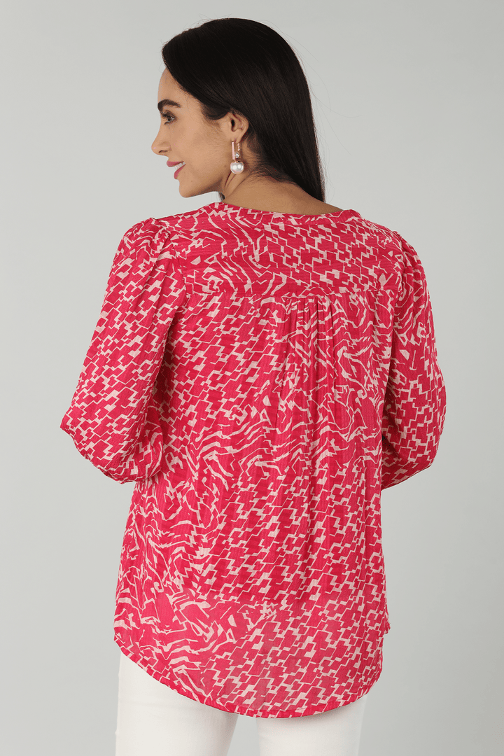 Chiffon Pink Top