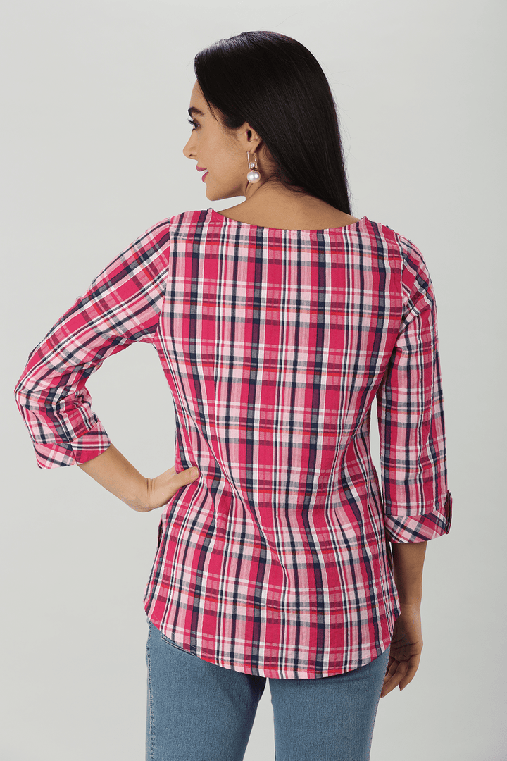 Pinstripe Pink Top