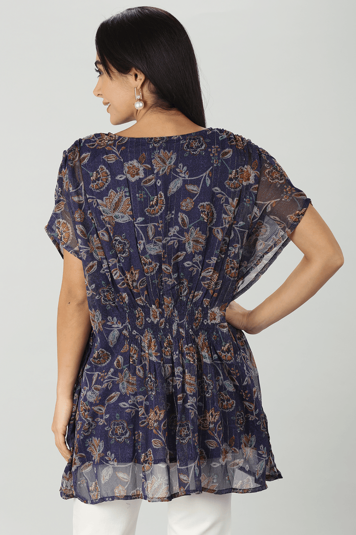 Floral Chiffon Kimono Top