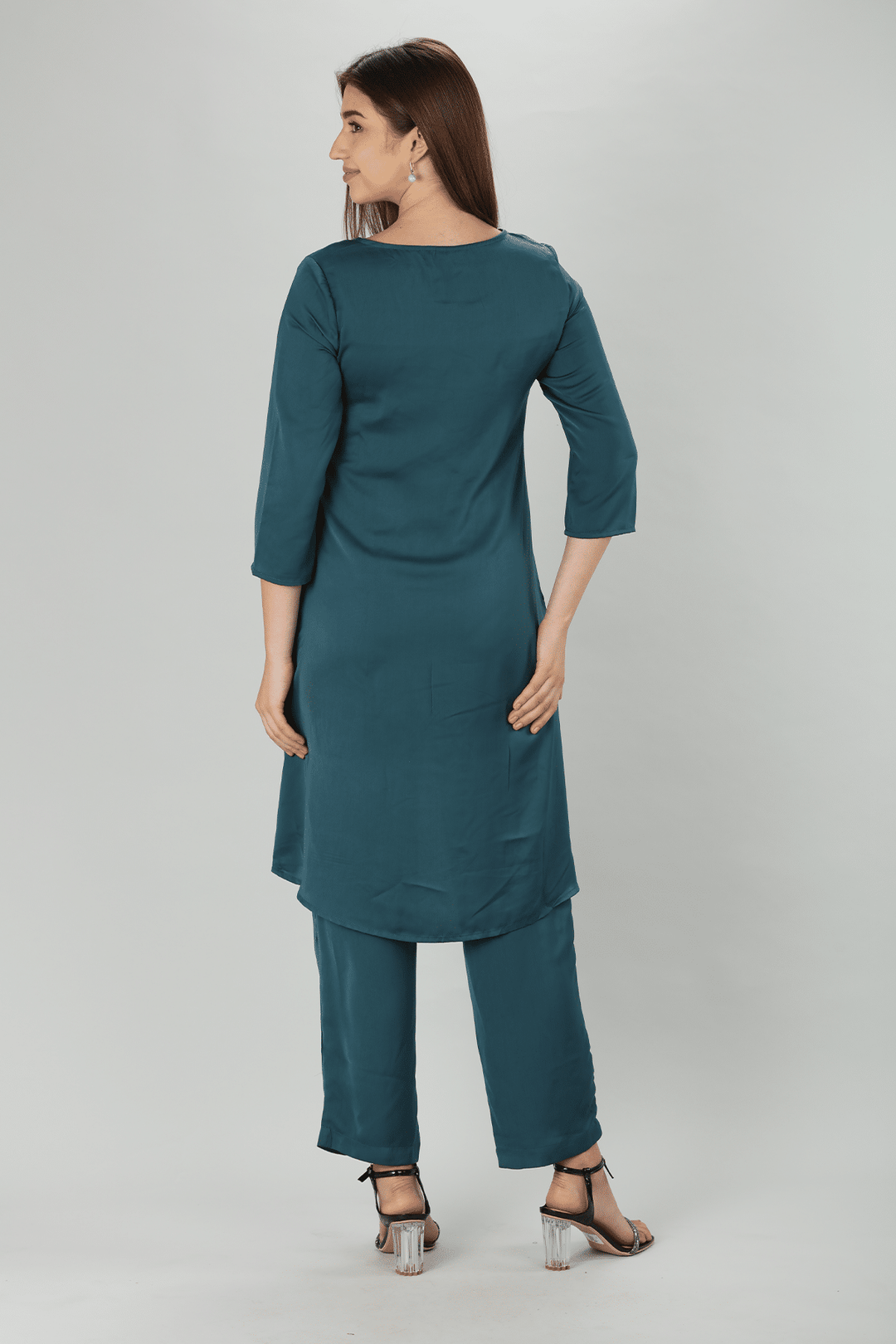 Solid Teal Kurti