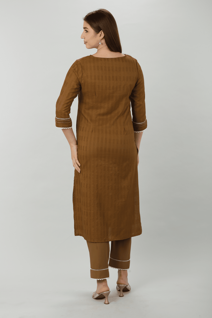 Jacquard Pintuck Kurti
