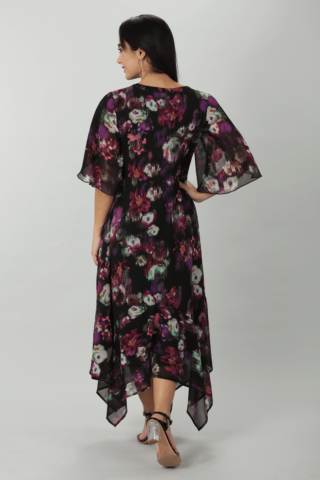 Black Orchid Chiffon Dress