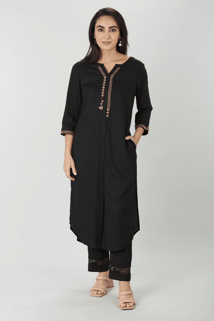Dark Rayon Palazzo