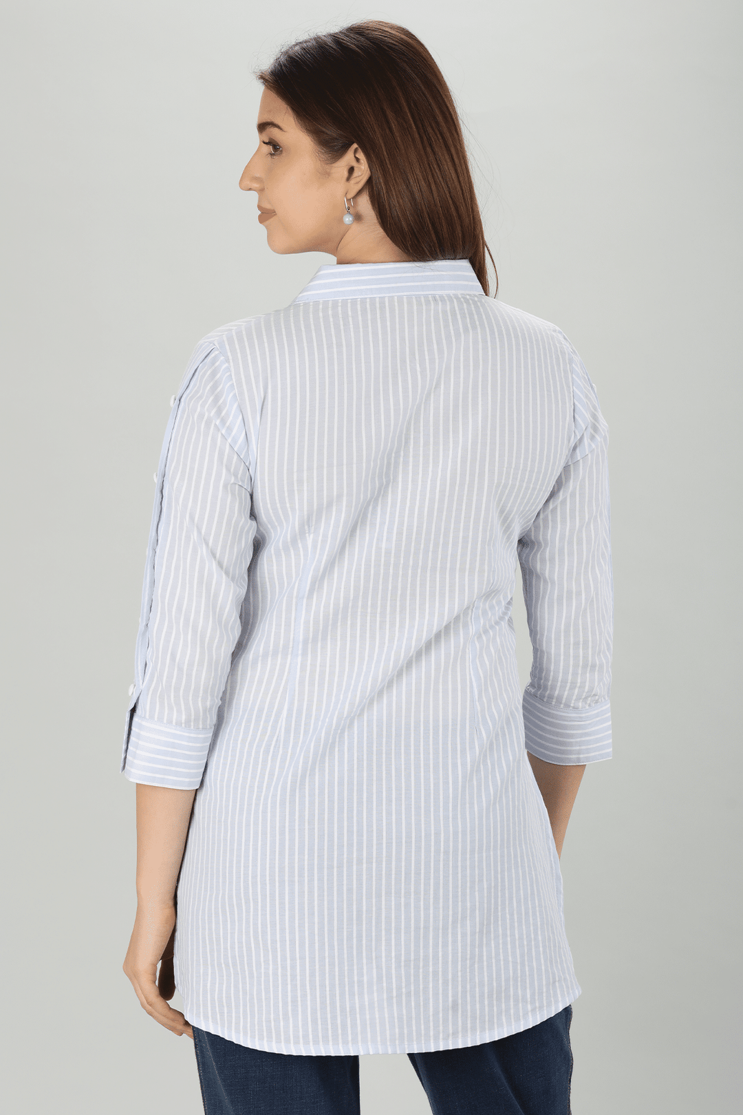 Light Blue Embroidered Shirt