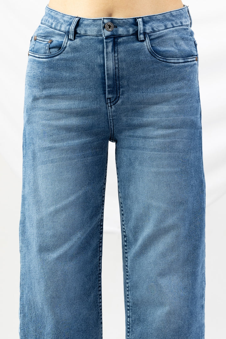 Blue Straight Fit Denim Jeans