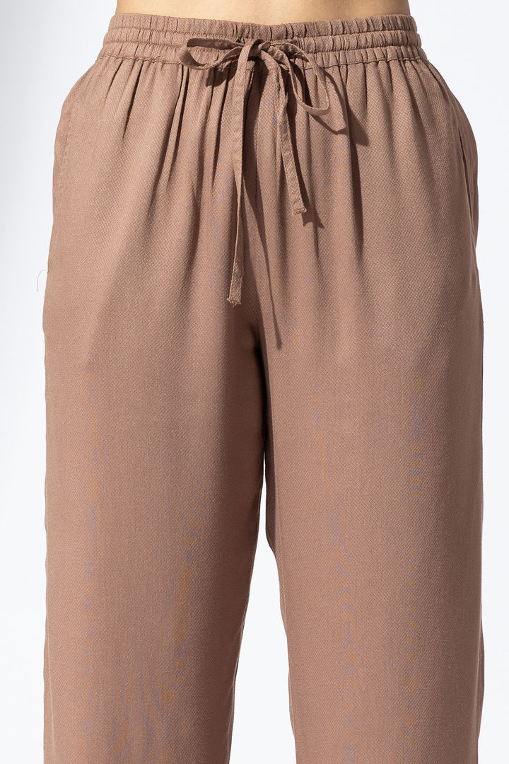 Solid Mud Viscose Co-Ord Palazzo