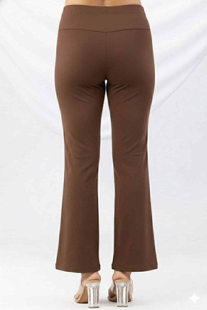 Brown Tencel Roma Spandex Pant