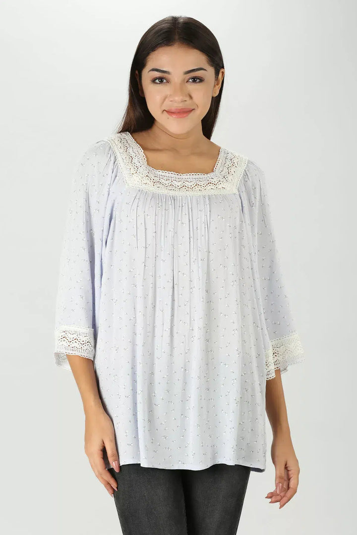 Meadow crepe Top