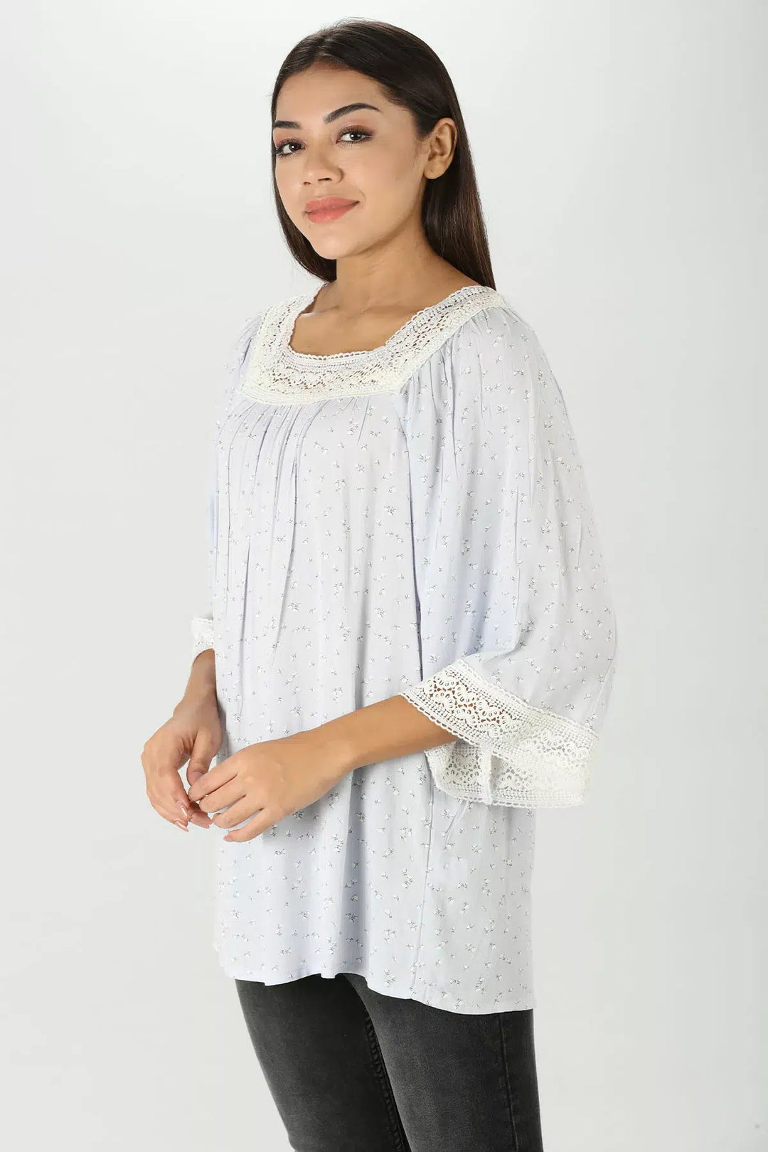 Meadow crepe Top