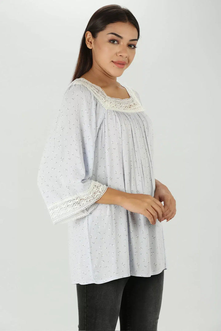 Meadow crepe Top