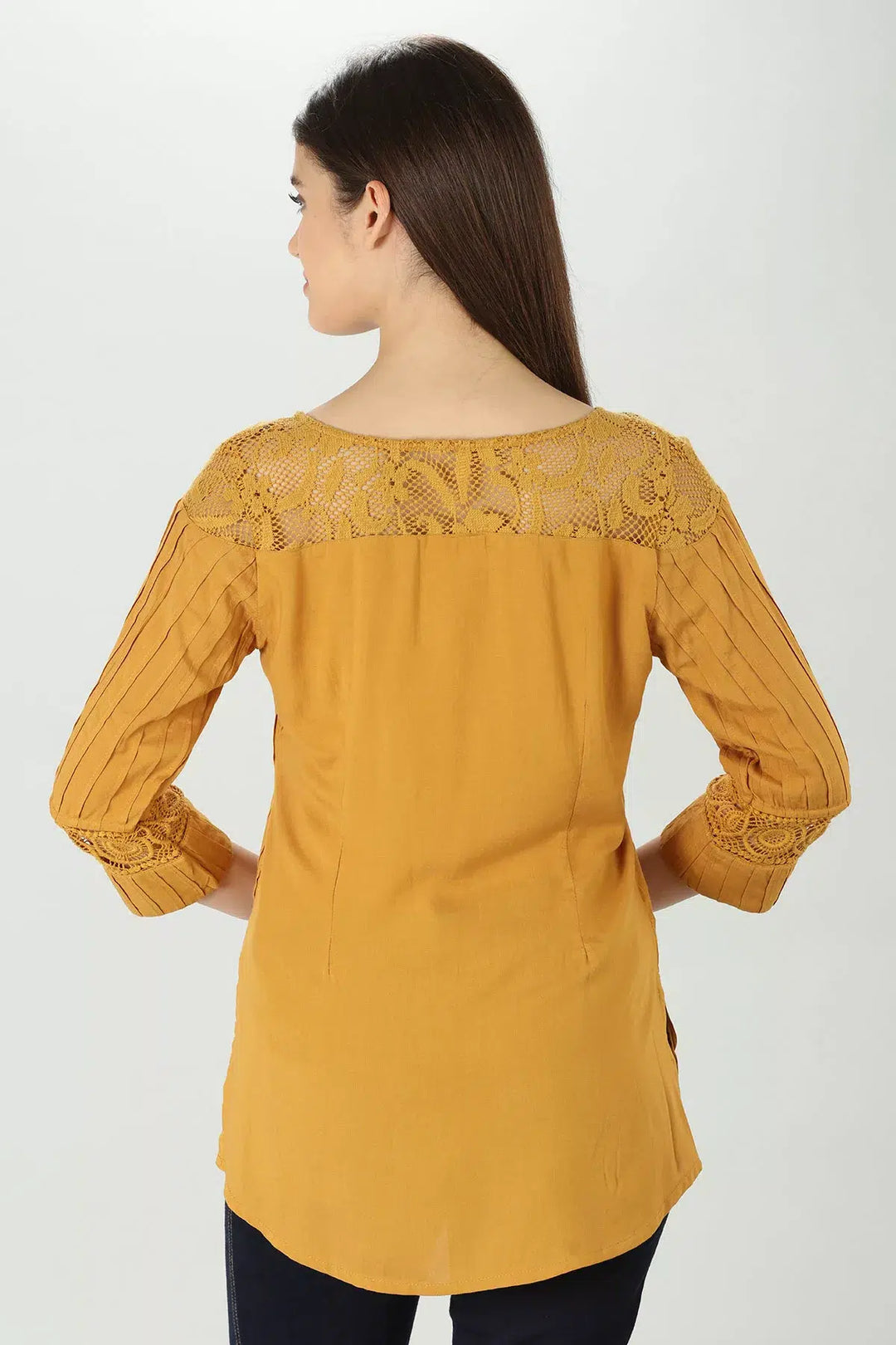 Pintuck rayon Top