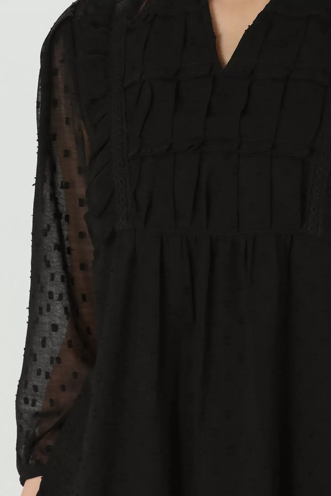 Black Chiffon Top