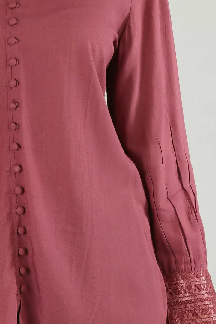 Pink solid modal Top