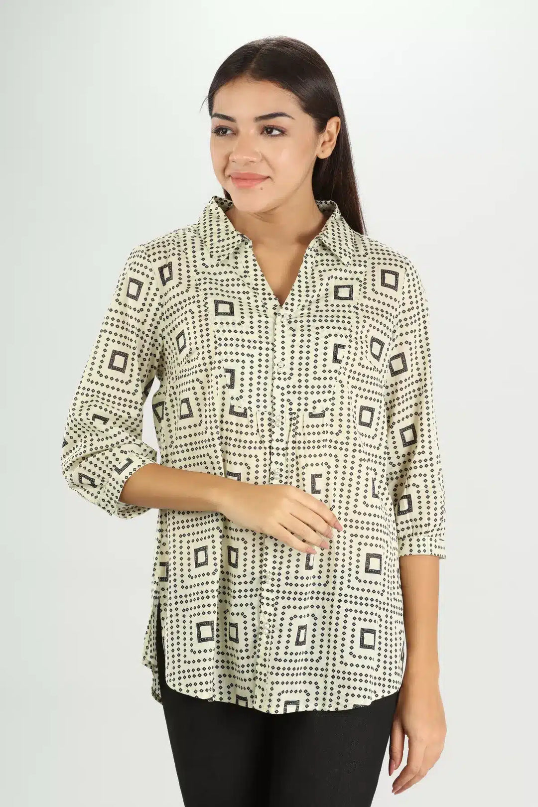 Dark Grey Cotton Shirt