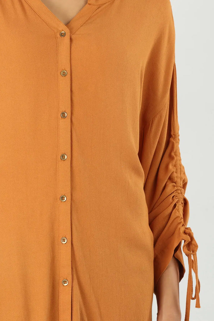 Orange Viscose Top