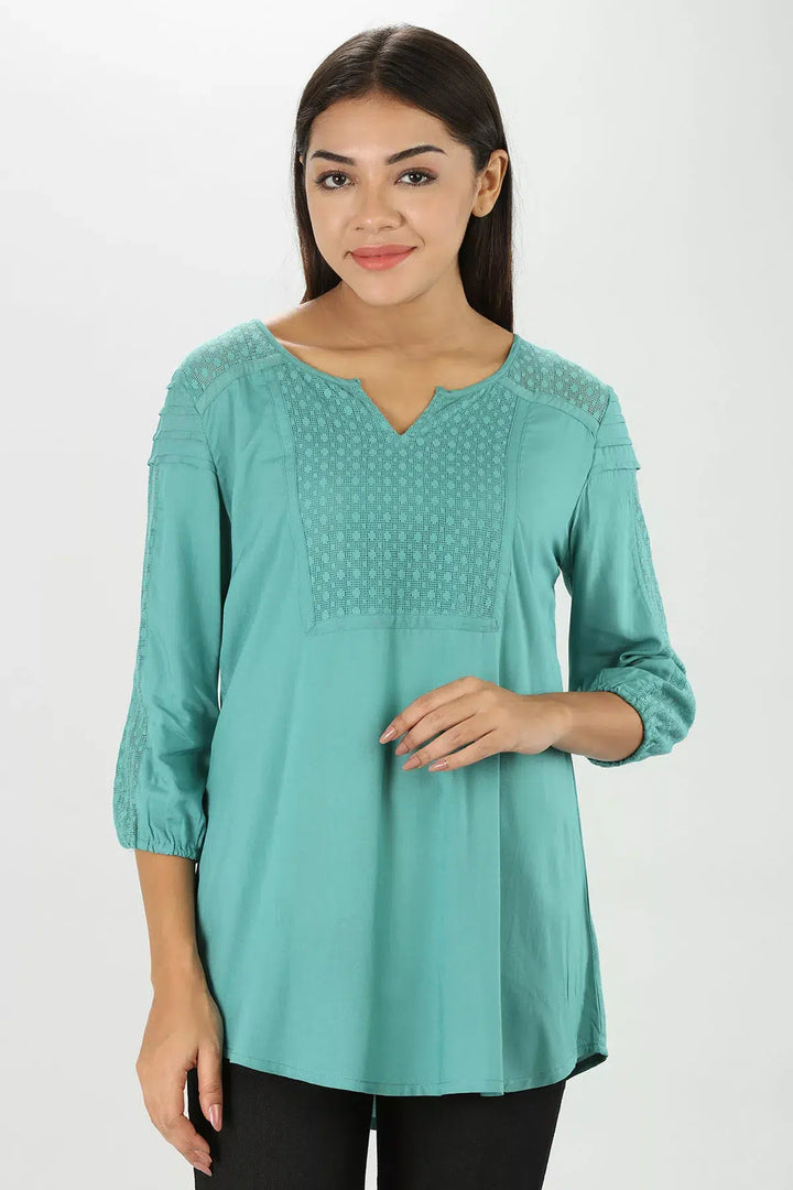Teal Blue Modal Top