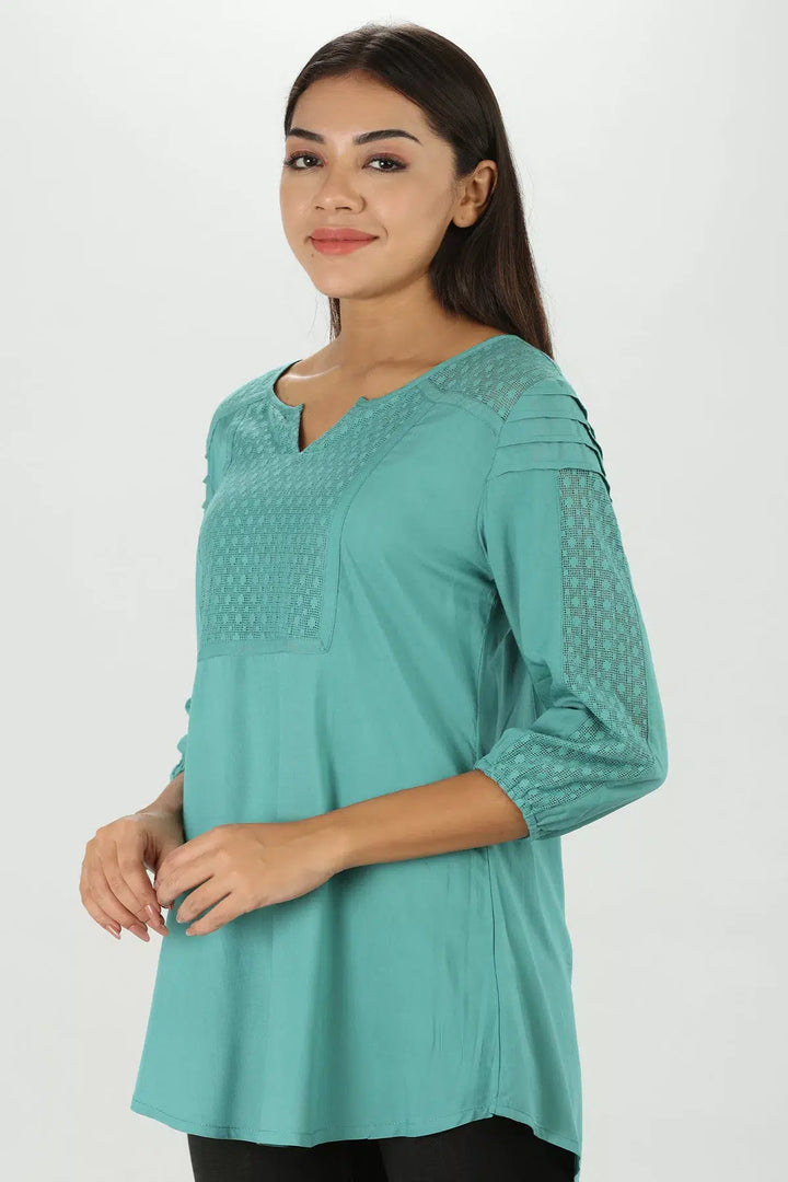 Teal Blue Modal Top