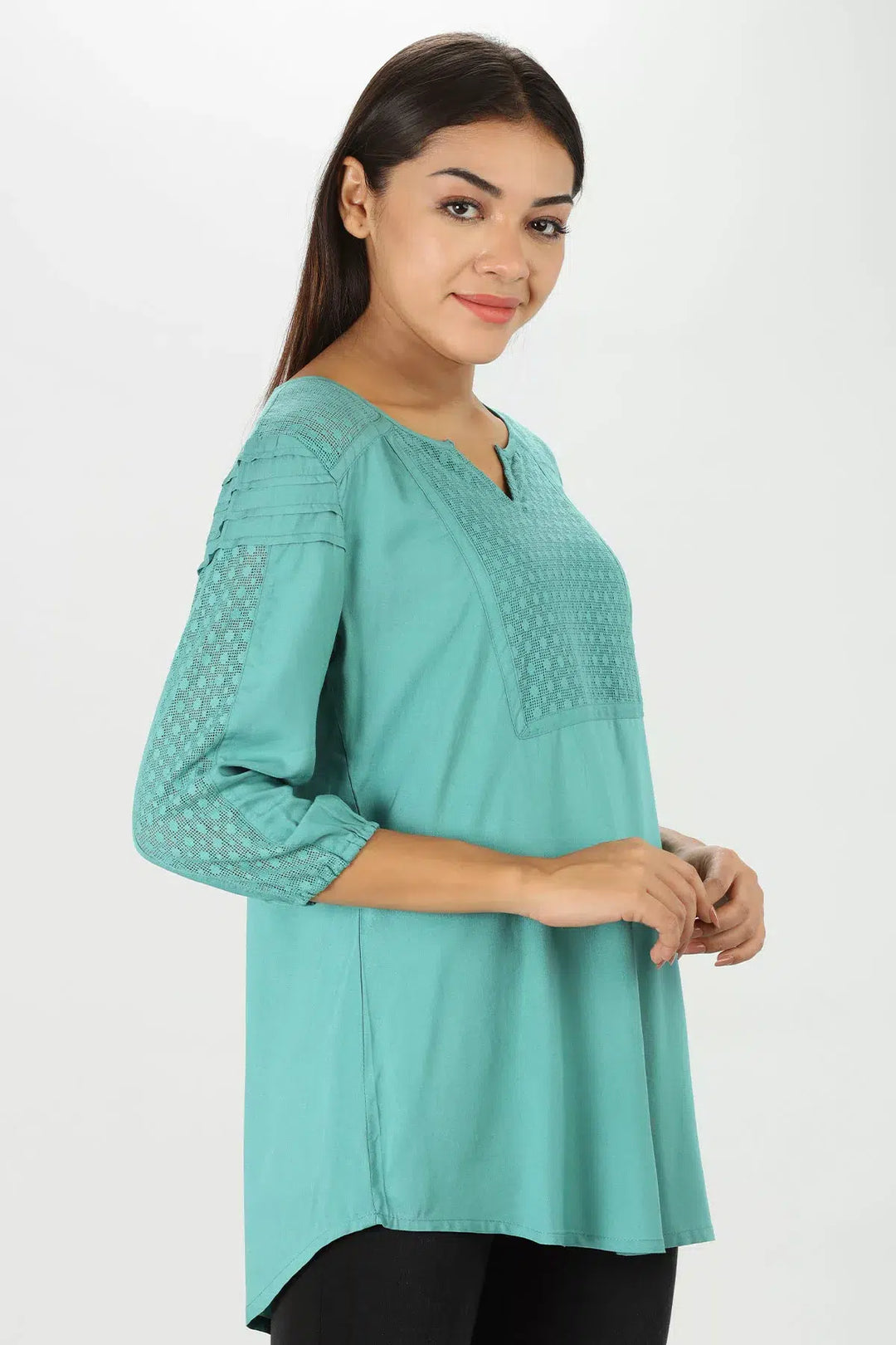 Teal Blue Modal Top