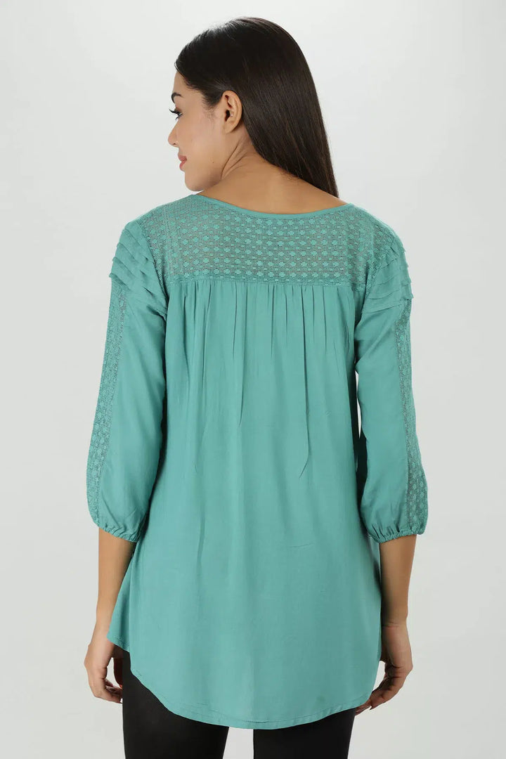 Teal Blue Modal Top