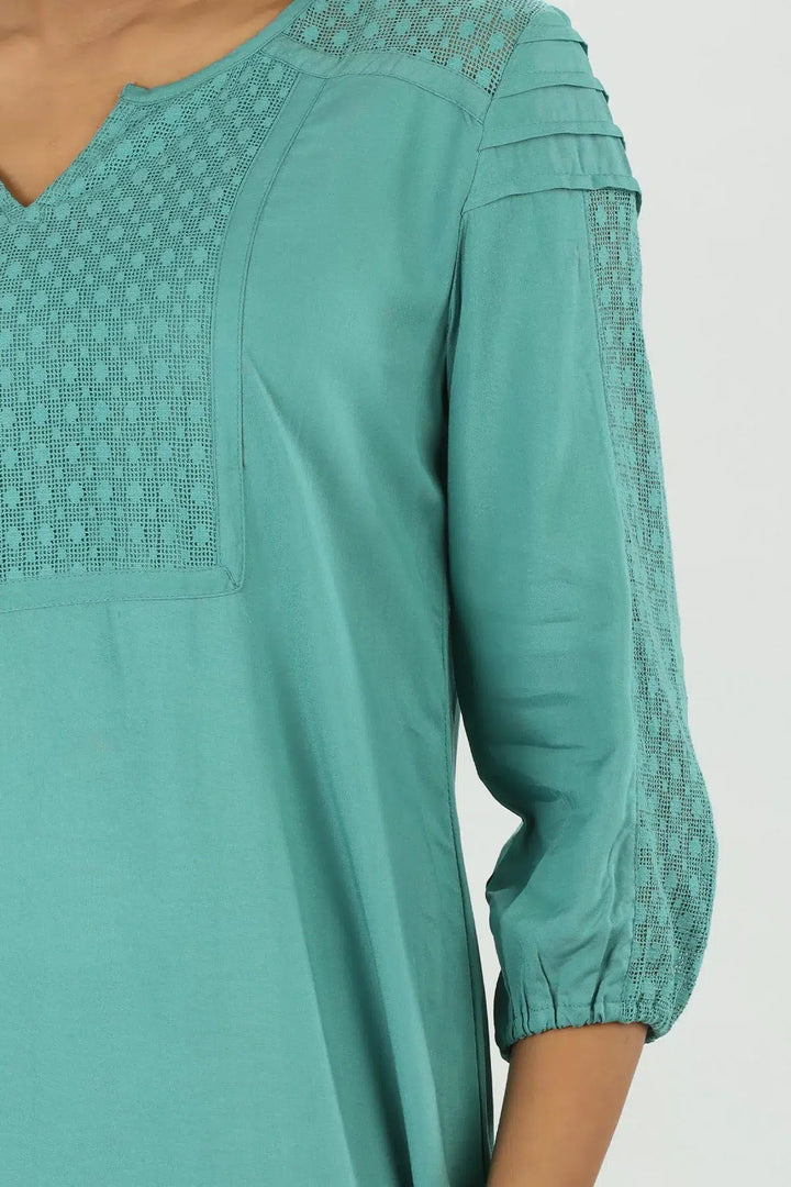 Teal Blue Modal Top