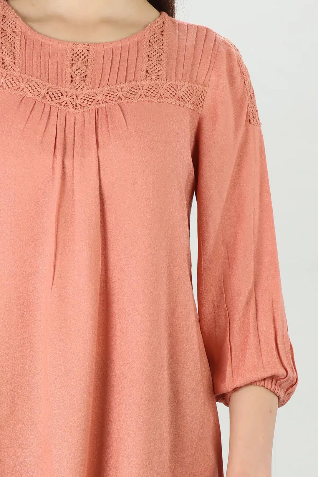 Rosy Viscose Moss Top