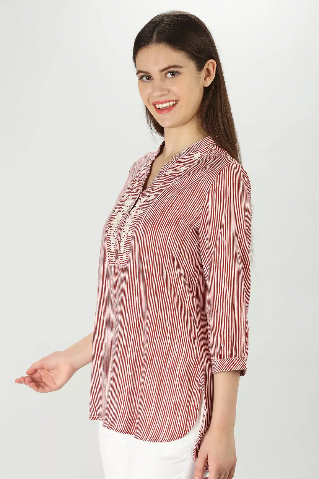 Peachy striped Shirt