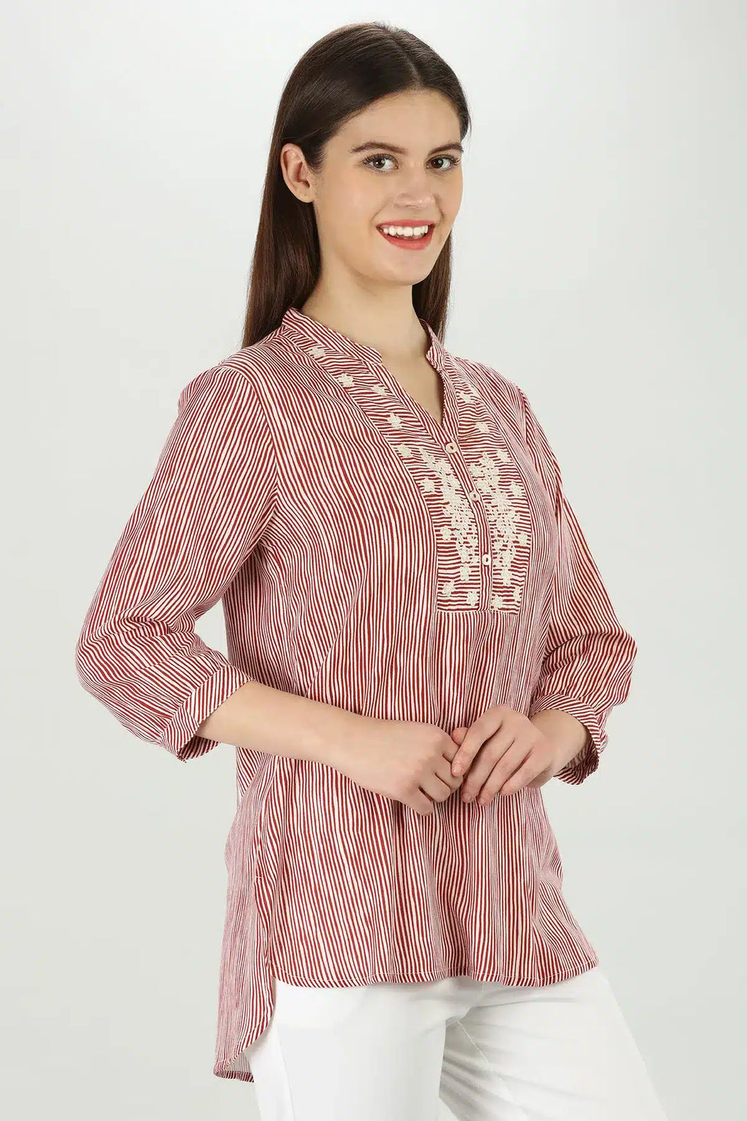Peachy striped Shirt