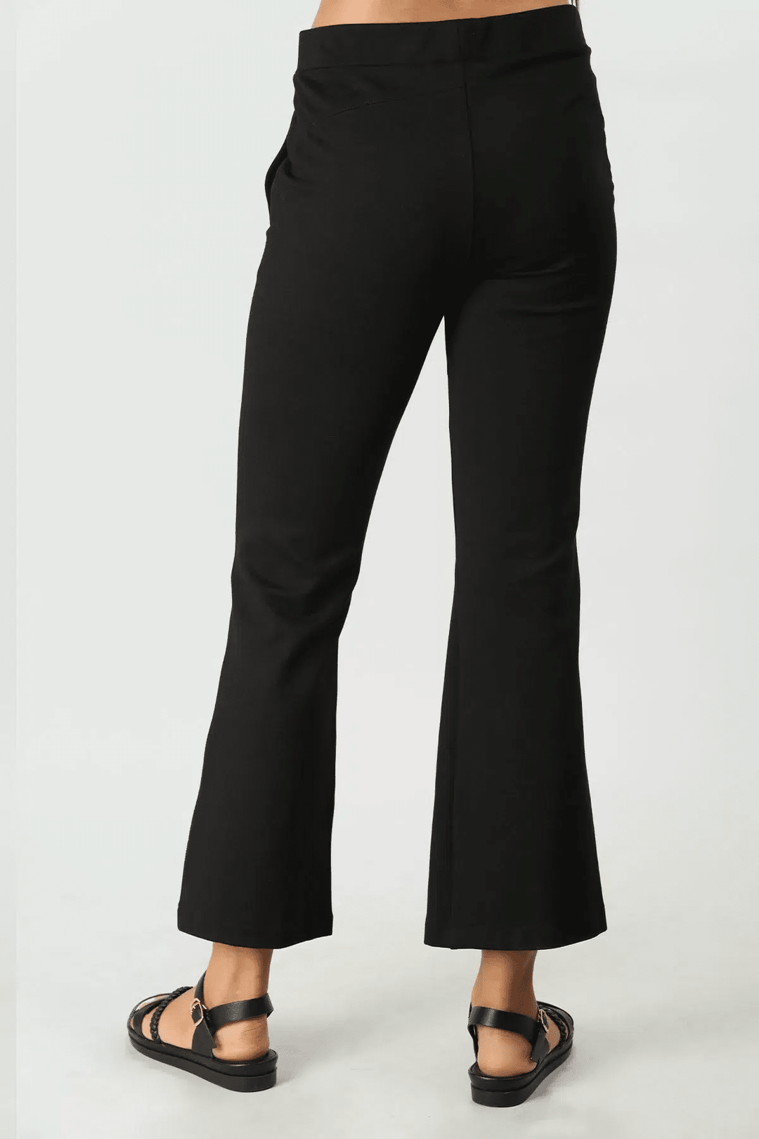 Black Tencel Roma Spandex Pant