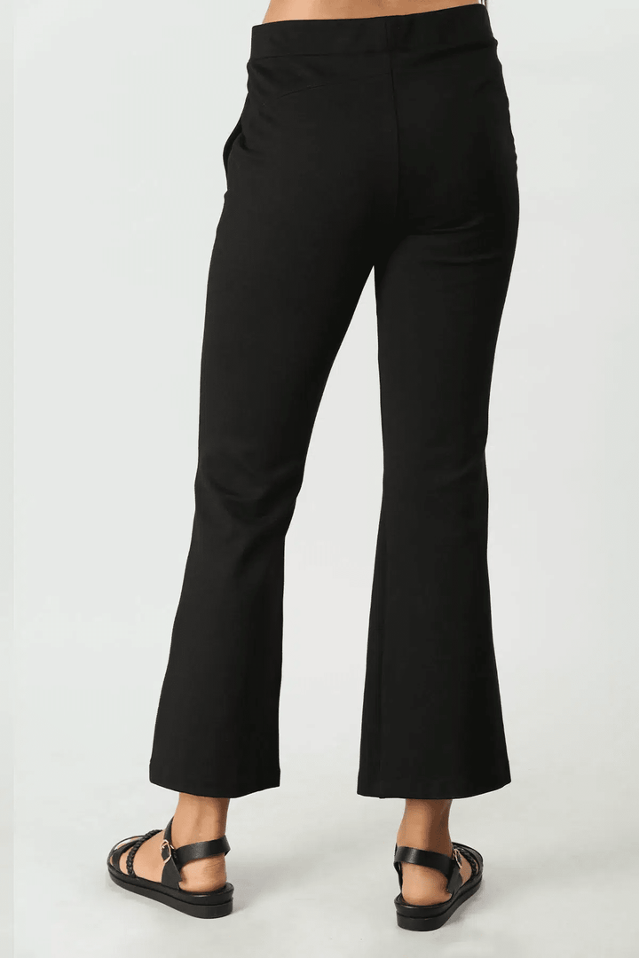 Black Tencel Roma Spandex Pant