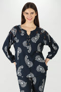 Blue Petal Co-Ord Top