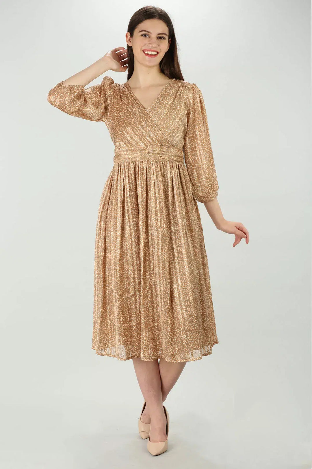 Beige starlight Dress