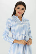 Blue stripe cotton Dress