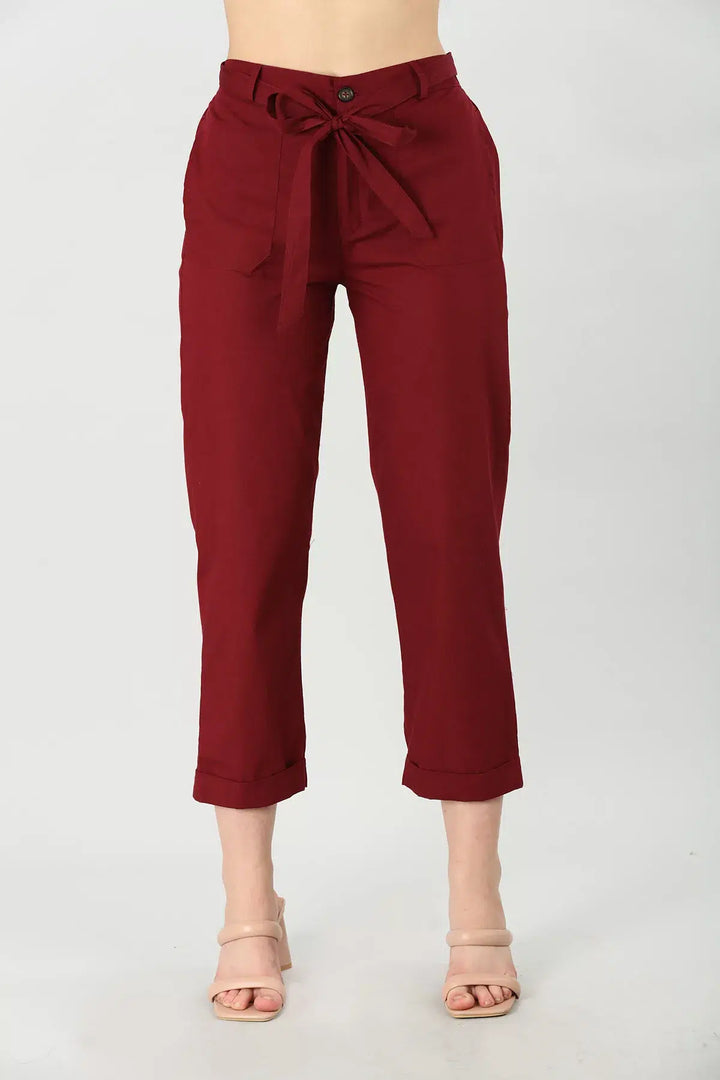 Vermilion cotton Pants