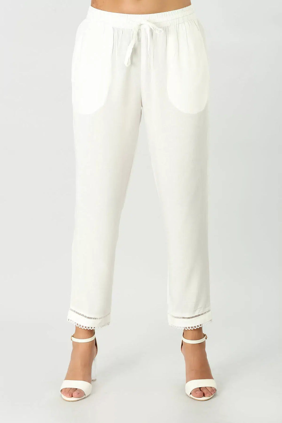 Off White regular fit Palazzo