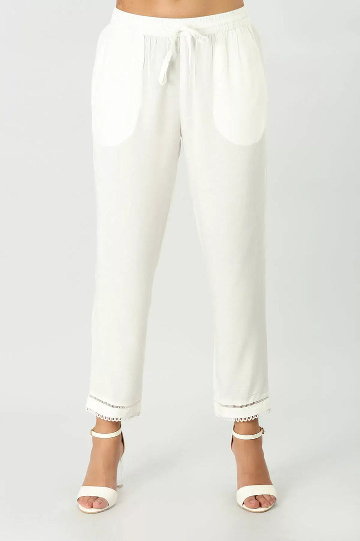 Off White regular fit Palazzo