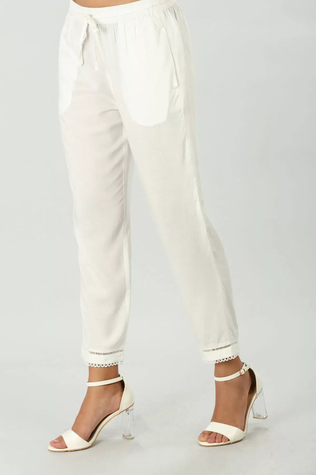 Off White regular fit Palazzo