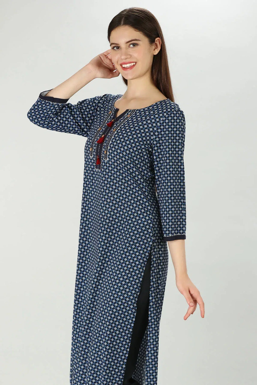 Indigo rayon Kurti