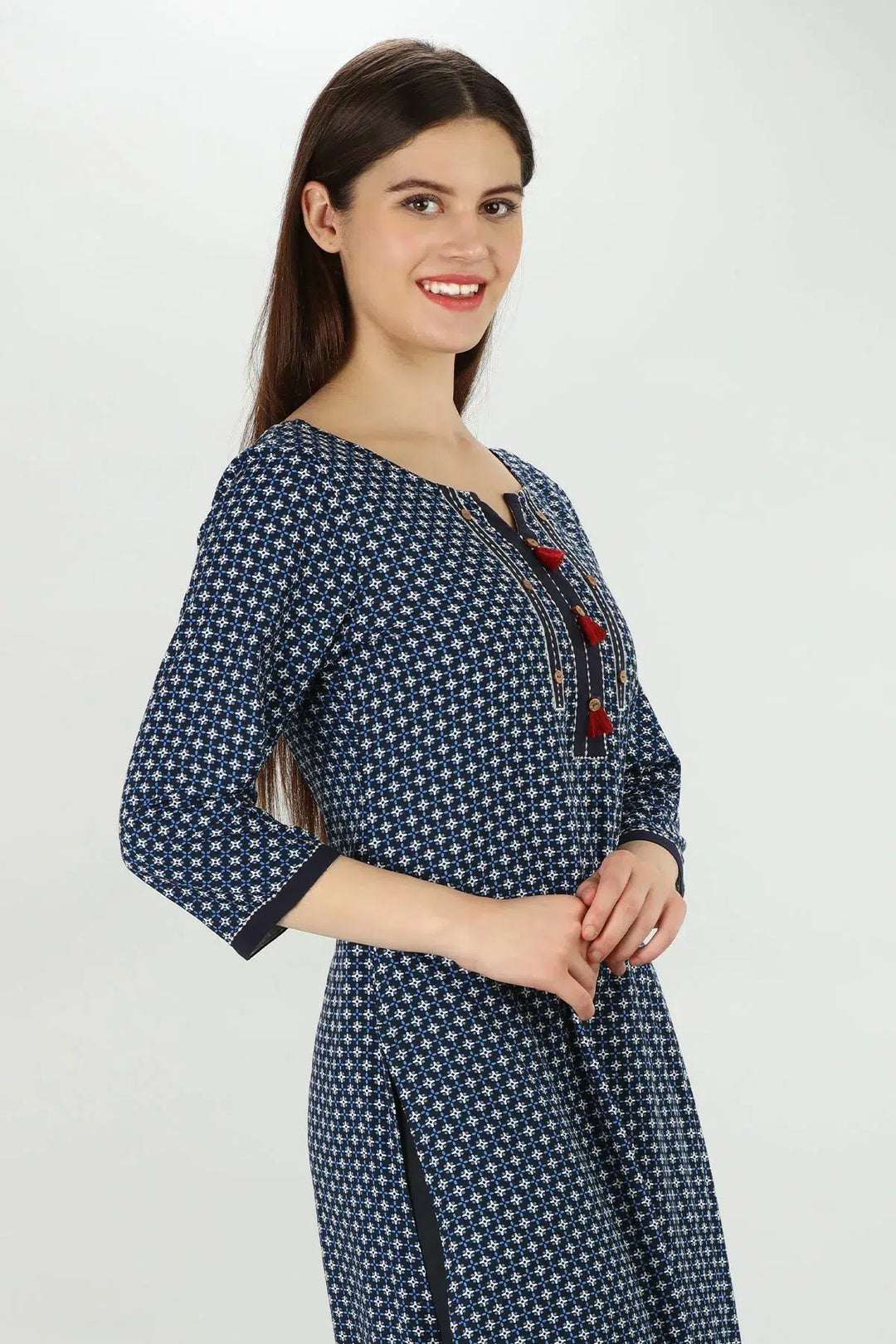 Indigo rayon Kurti