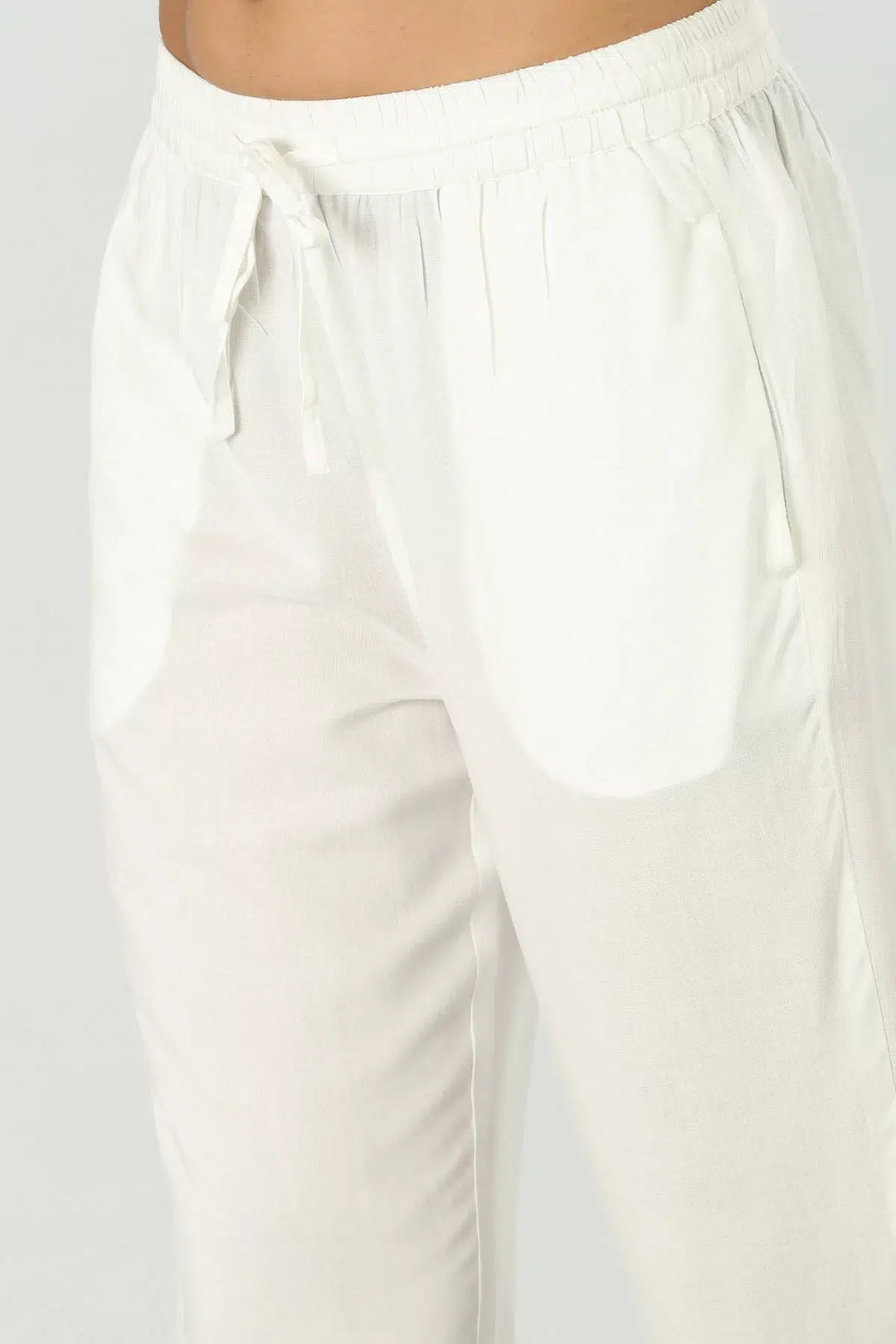 Off White regular fit Palazzo