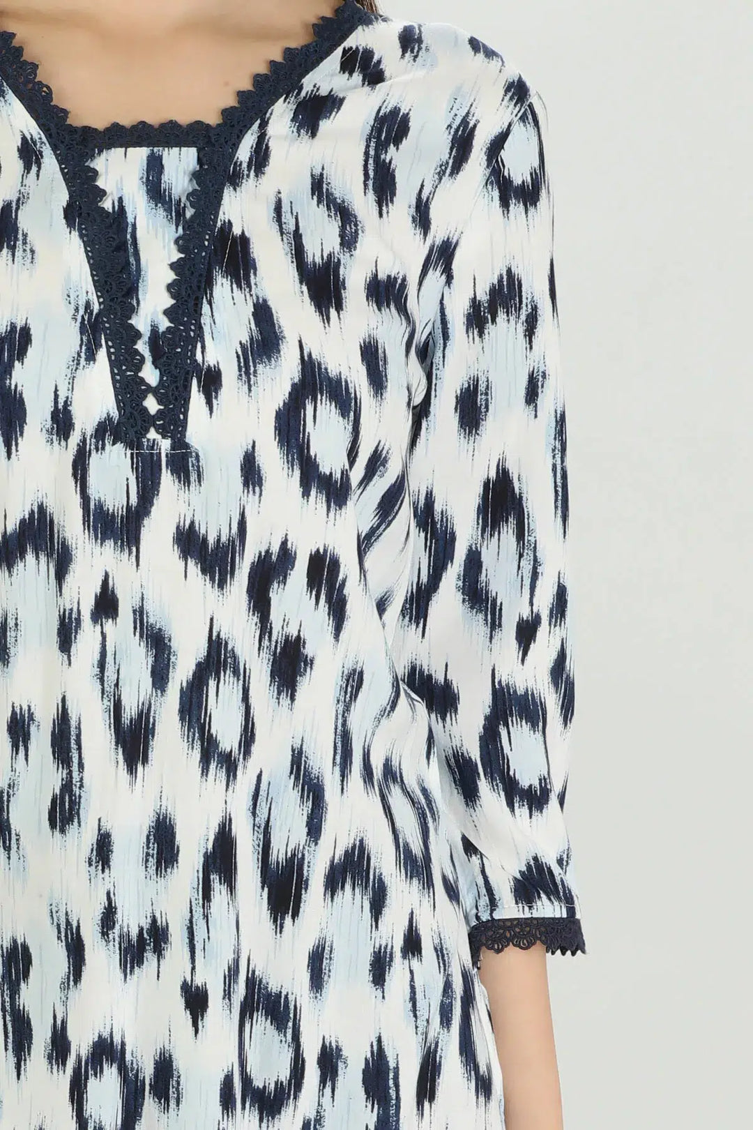 Indigo printed Kurti