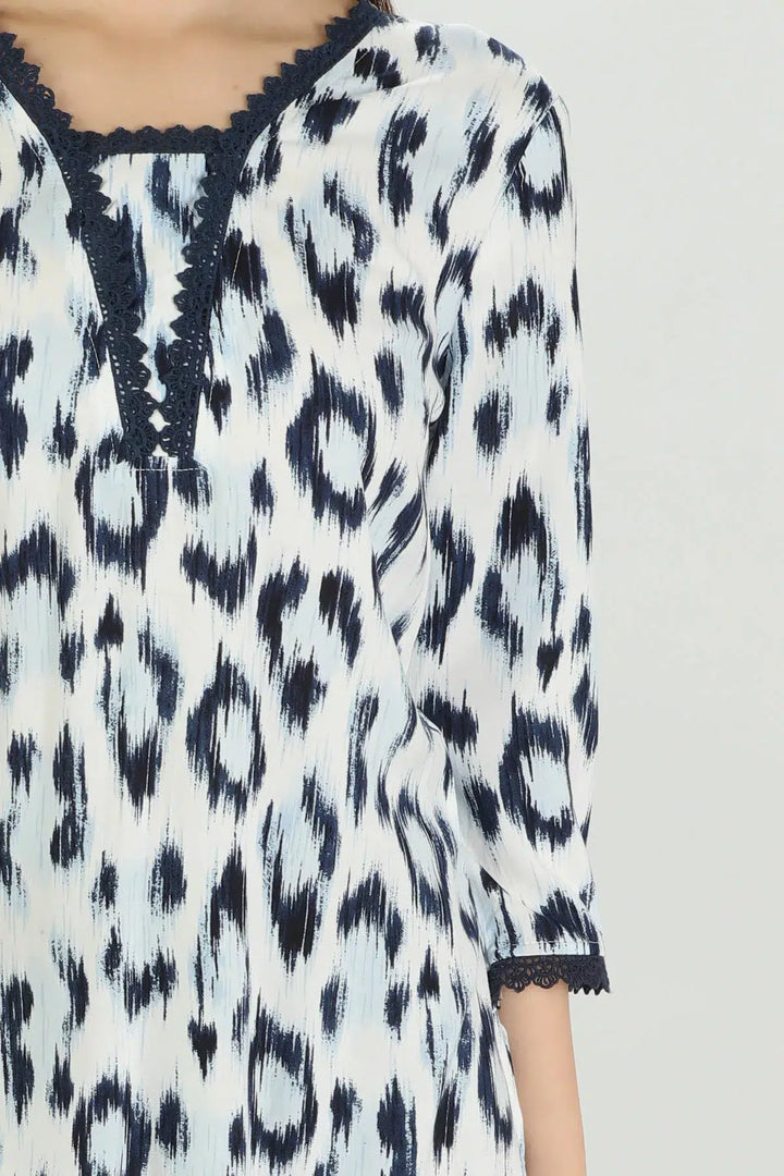 Indigo printed Kurti